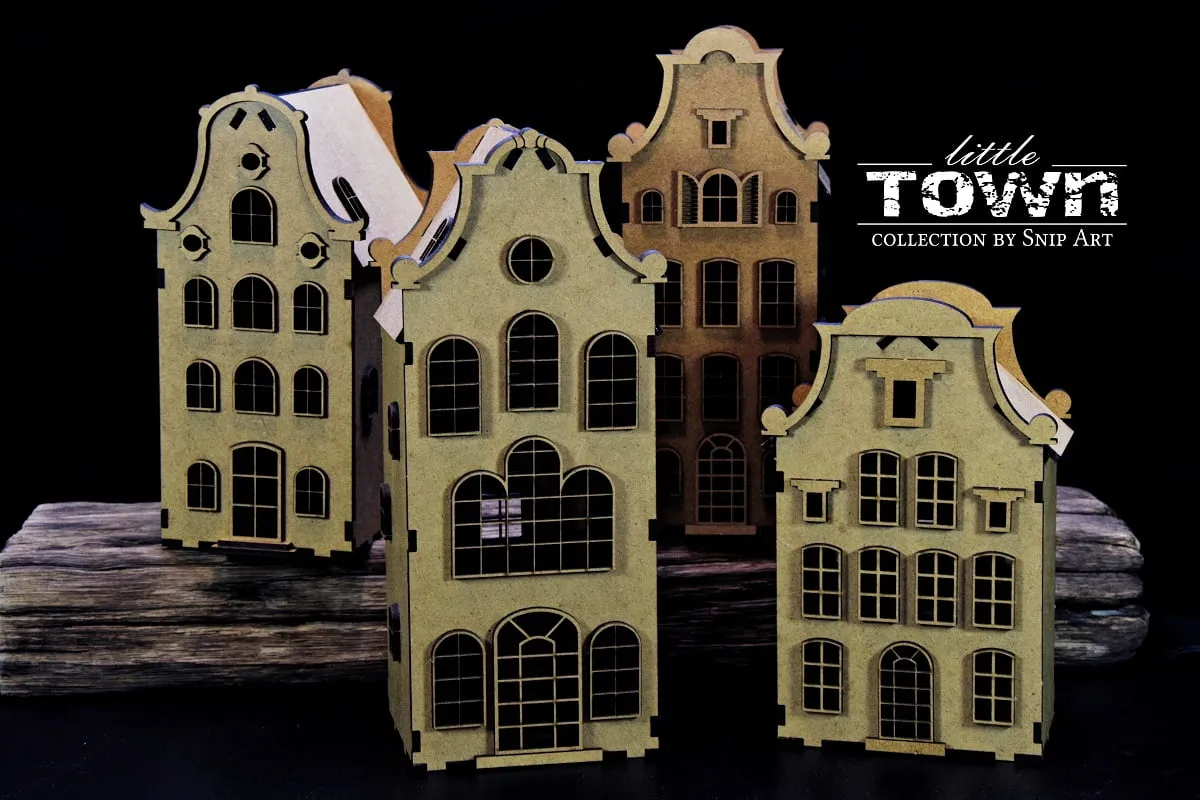 Little Town Tenement Houses {multiple styles}
