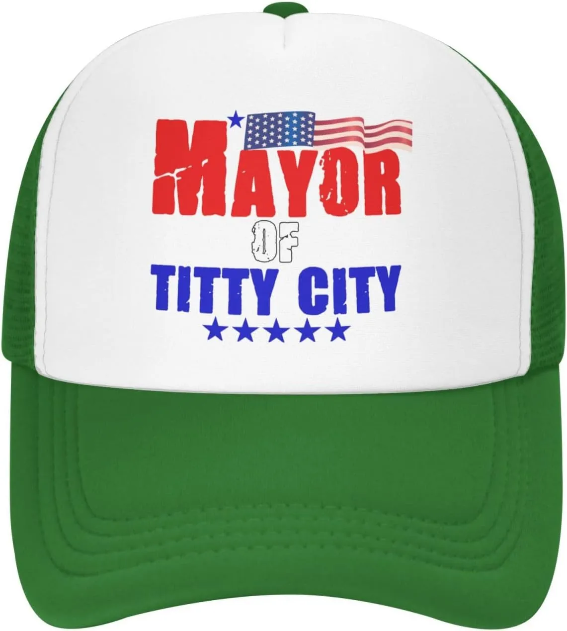 Mayor of Titty City Men's Black Adjustable Baseball Cap Vintage Dad Hat Trucker Cap