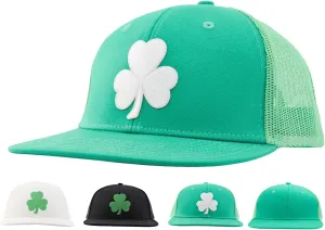 Men Flat Brim Trucker Hat(M,L,XL,XXL),Plain Blank Adjustable Solid Color Snapback Baseball Caps