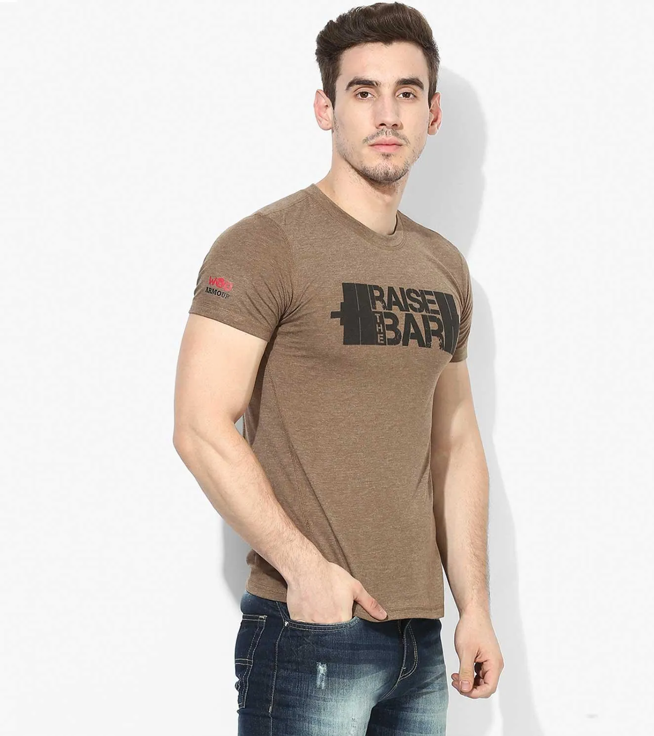 Men's Raise The Bar T-shirt (Olive Green)