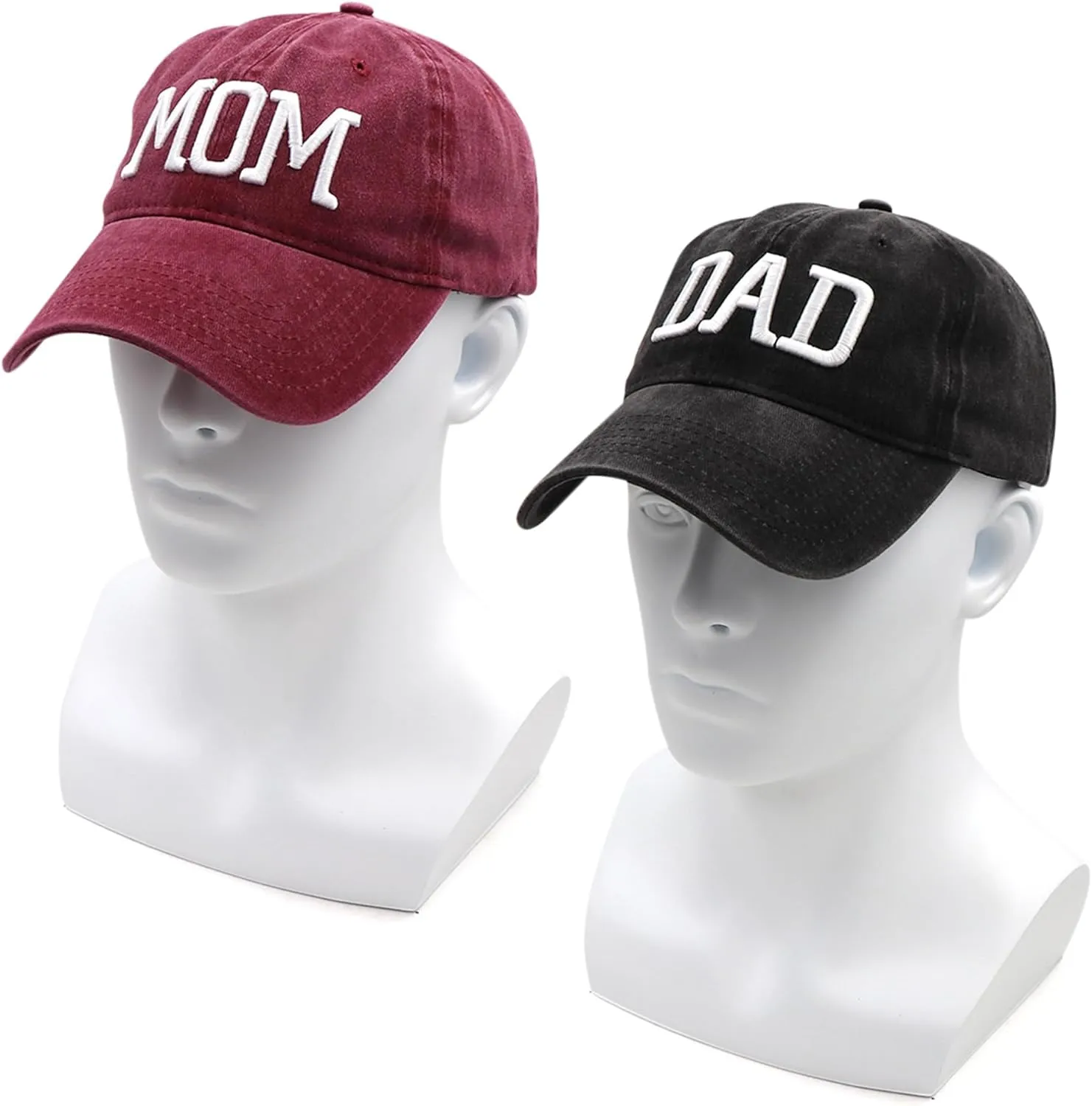 Mom and Dad Hats New Mom Gifts Embroidered Hats for Men Women Adjustable Baseball Cap New Parents Gifts for Couples