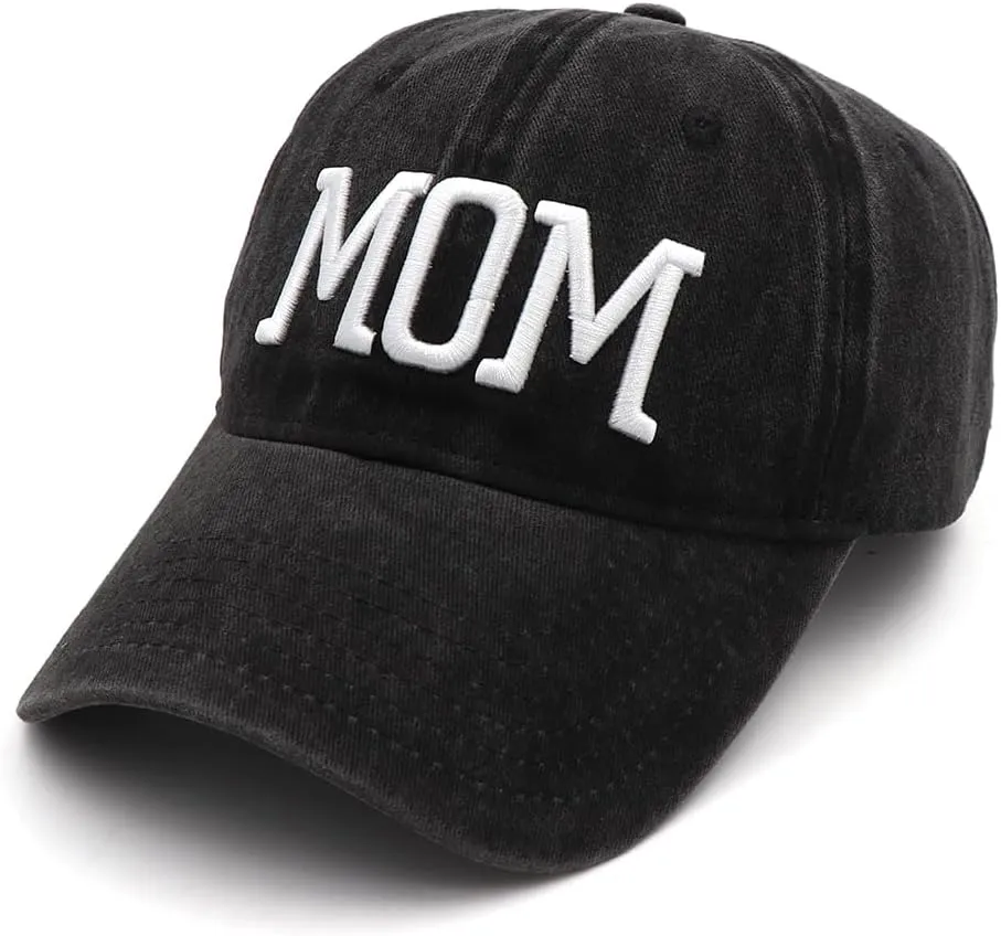 Mom and Dad Hats New Mom Gifts Embroidered Hats for Men Women Adjustable Baseball Cap New Parents Gifts for Couples