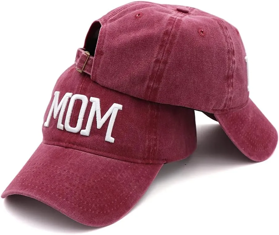 Mom and Dad Hats New Mom Gifts Embroidered Hats for Men Women Adjustable Baseball Cap New Parents Gifts for Couples