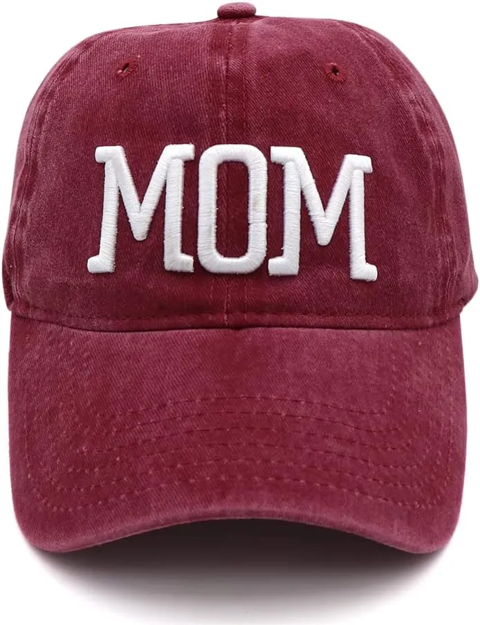Mom and Dad Hats New Mom Gifts Embroidered Hats for Men Women Adjustable Baseball Cap New Parents Gifts for Couples