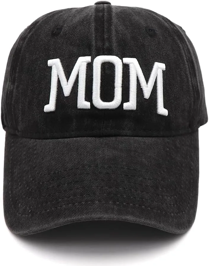 Mom and Dad Hats New Mom Gifts Embroidered Hats for Men Women Adjustable Baseball Cap New Parents Gifts for Couples
