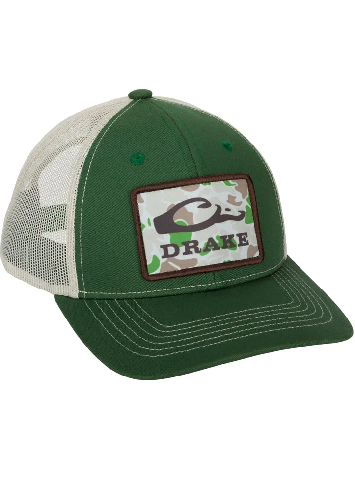 Old School 2.0 Mesh Back Cap in Dark Green by Drake