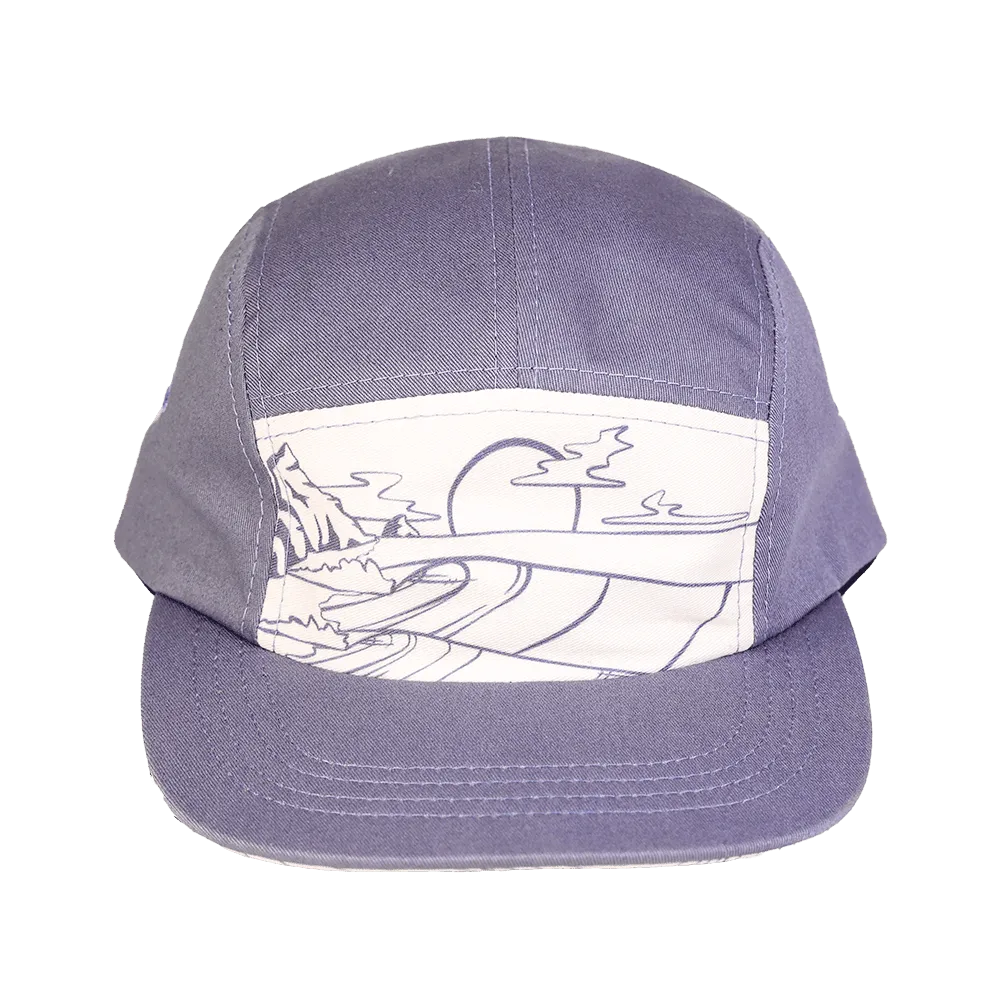Oswald EcoPrint Cotton Twill Camp Cap