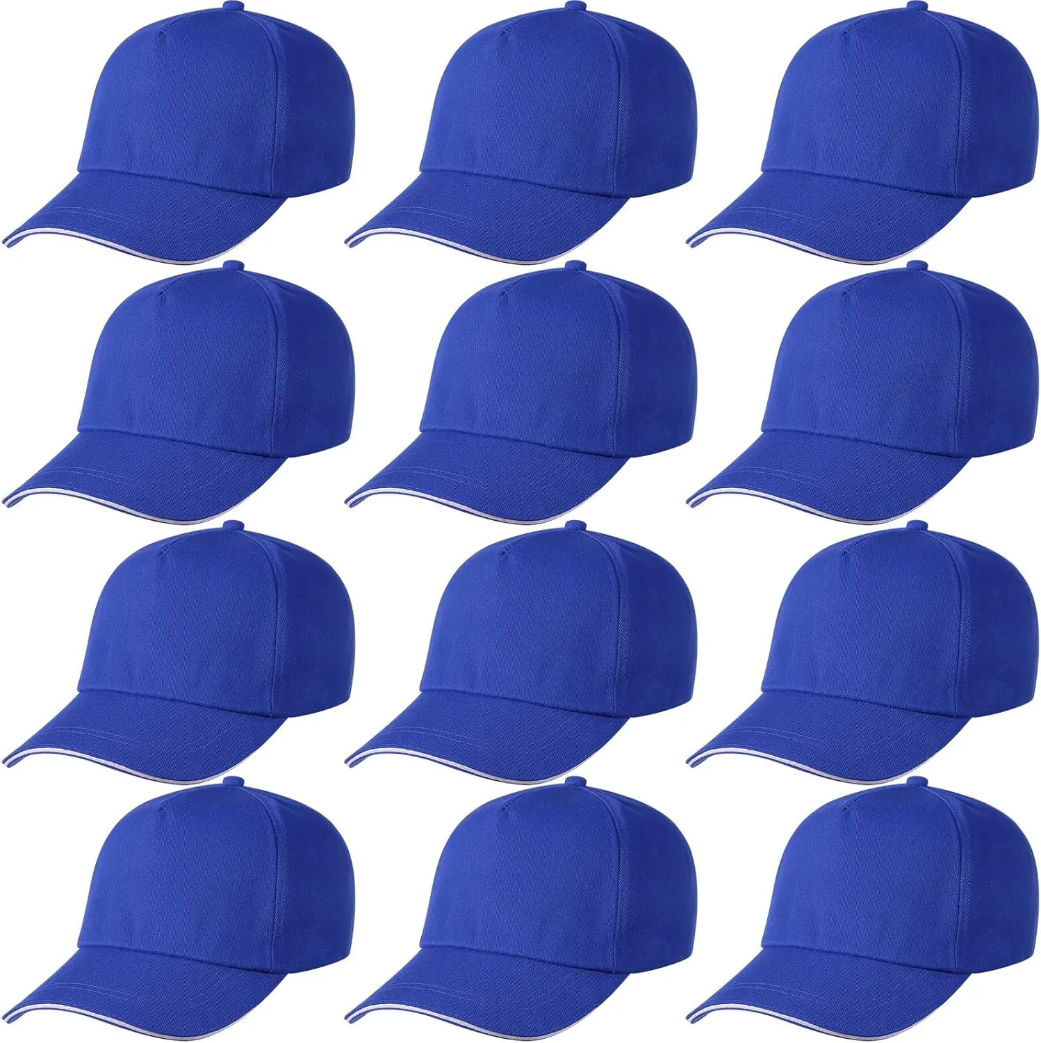 Pcs Kids Baseball Caps Adjustable Plain Baseball Hats Cotton Blank Hats Bulk for Girls Boys Sport Team