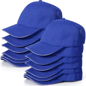 Pcs Kids Baseball Caps Adjustable Plain Baseball Hats Cotton Blank Hats Bulk for Girls Boys Sport Team