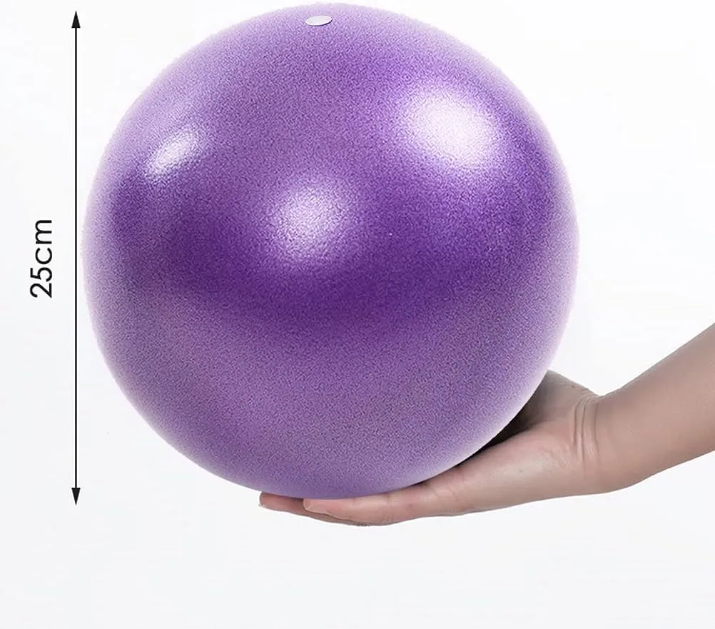 Pilates Ball - 9 Inch Small Exercise & Yoga Ball for Core Workouts
