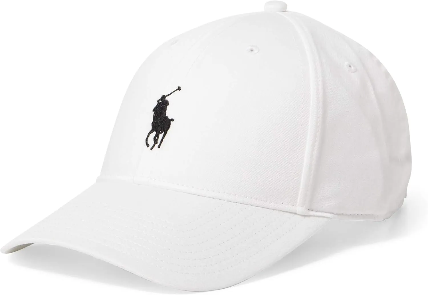Polo Ralph Lauren Men`s Baseball Cap (White,/Black, One Size) 