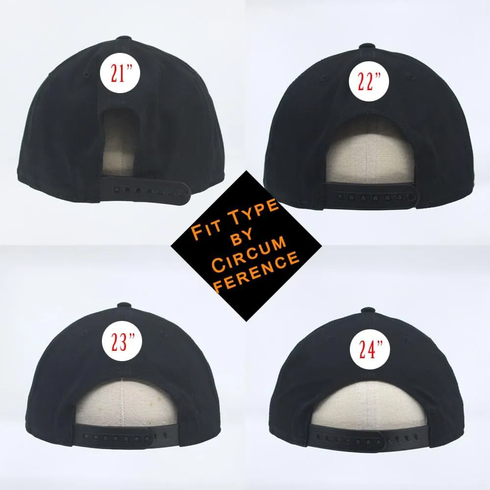 Premium Plain Cotton Twill Adjustable Flat Bill Snapback Hats Baseball Caps