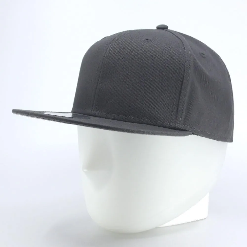 Premium Plain Cotton Twill Adjustable Flat Bill Snapback Hats Baseball Caps