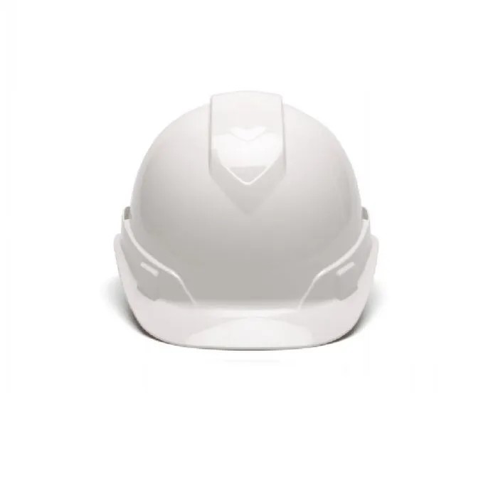 Pyramex HP44110 Ridgeline Cap Style 4 Point Ratchet Hard Hat, White, 1 Each