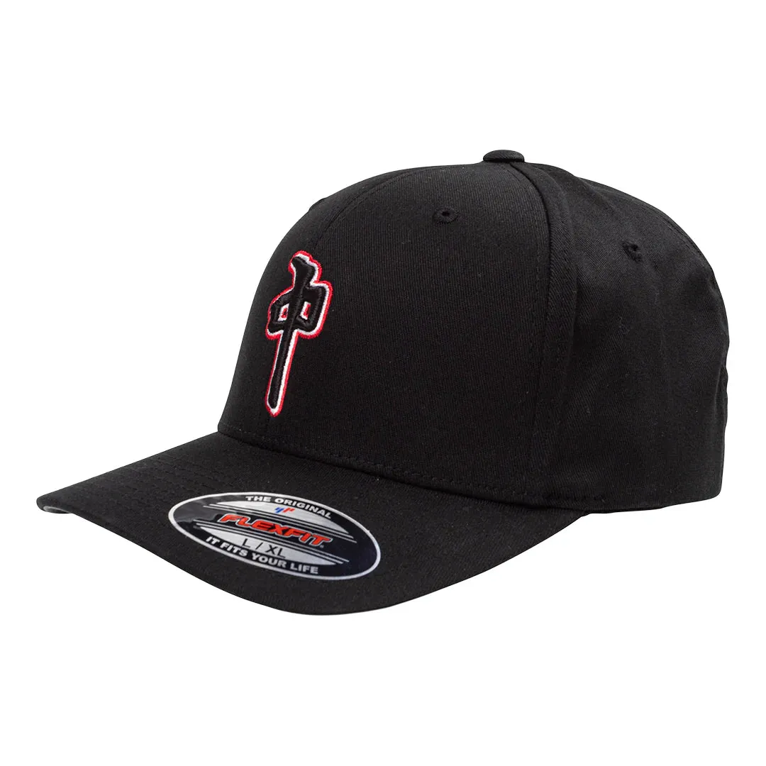 RDS FlexFit OG Puffy Grande Hat, Black Red White