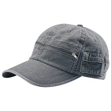 Rip-Stop Fabric Cotton Washed Cap