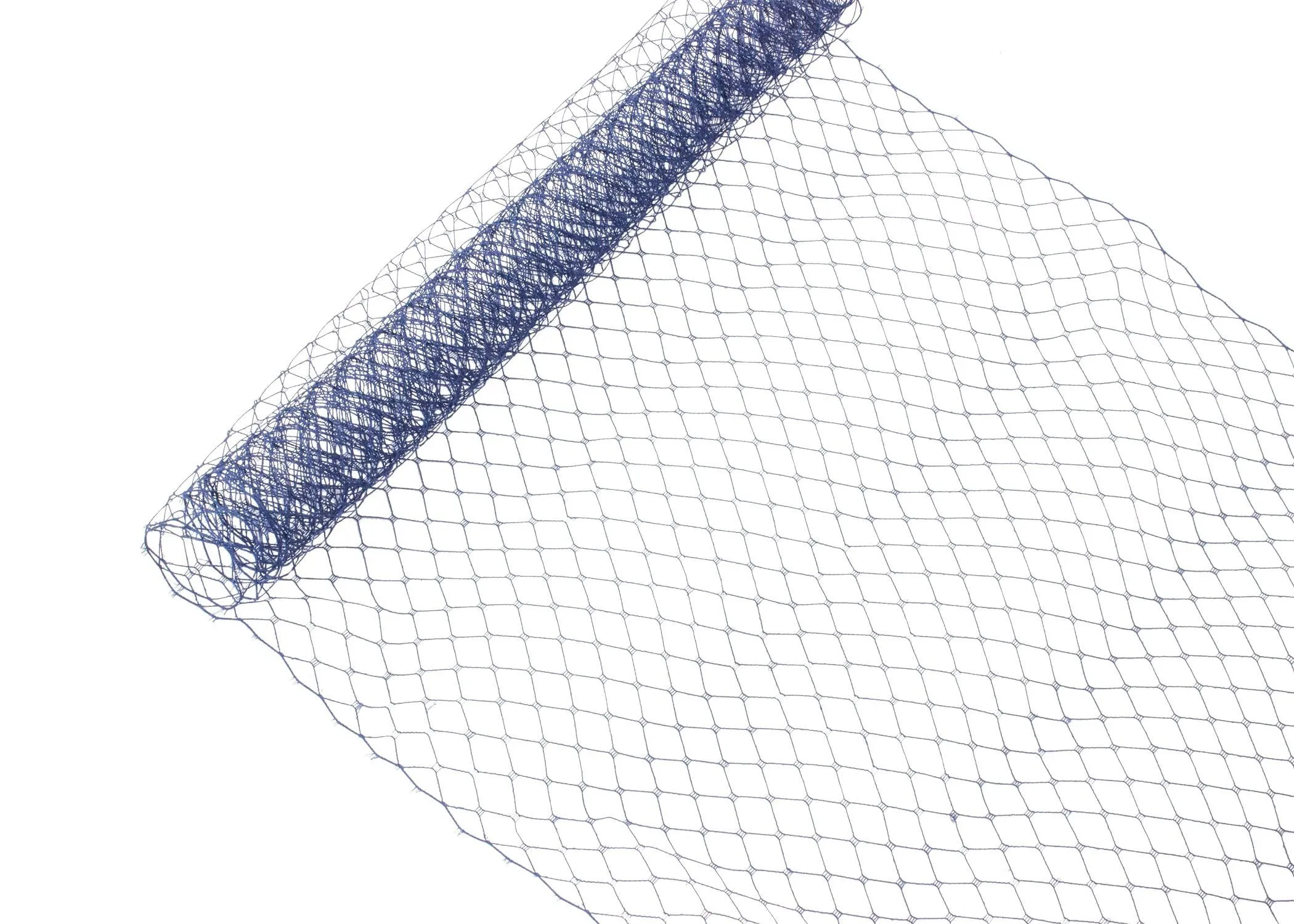 Russian Birdcage Veil Netting 10" Wide - Sold by the Yard - Aqua Blue