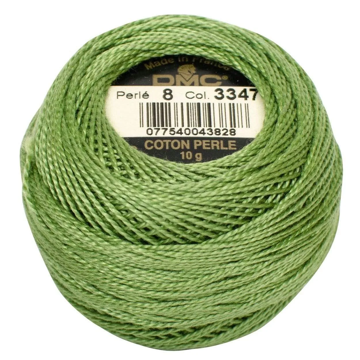 Size 8 Pearl Cotton Ball in Color 3347 ~ Medium Yellow Green