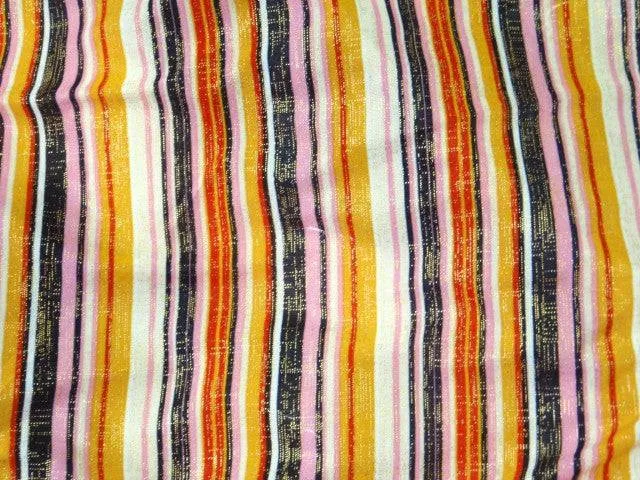 Striped - Printed Foil Jersey