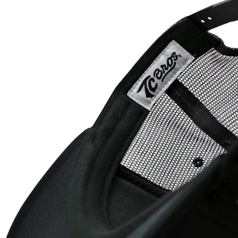 TC Bros. Diamond Trucker Hat - White/Black