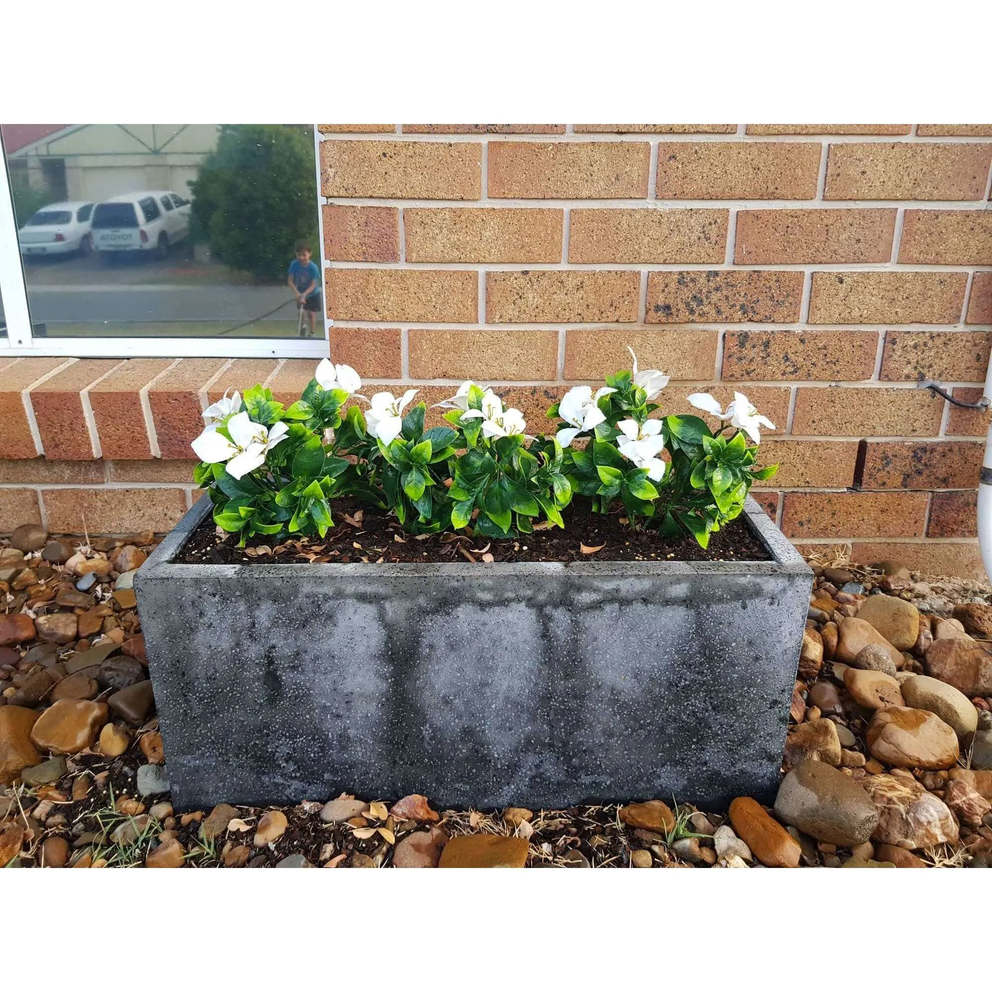 White Flowering Jasmine Artificial Stem 30cm