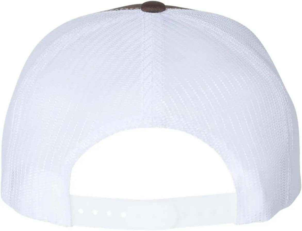 Yupoong YP Classics 6006 High Profile Flat Visor Snapback Trucker Hat - Blank, Bulk Caps